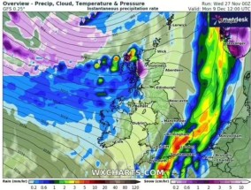 天气预报称英国将迎来60小时的大洪水，这里是降雪的确切地点