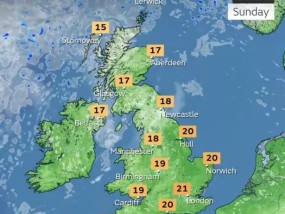 英国天气:今天气温高达30摄氏度，薄雾让位给阳光